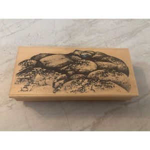 Stampscapes Boulders w/ Lichen 205F Rocks Rubber Stamp